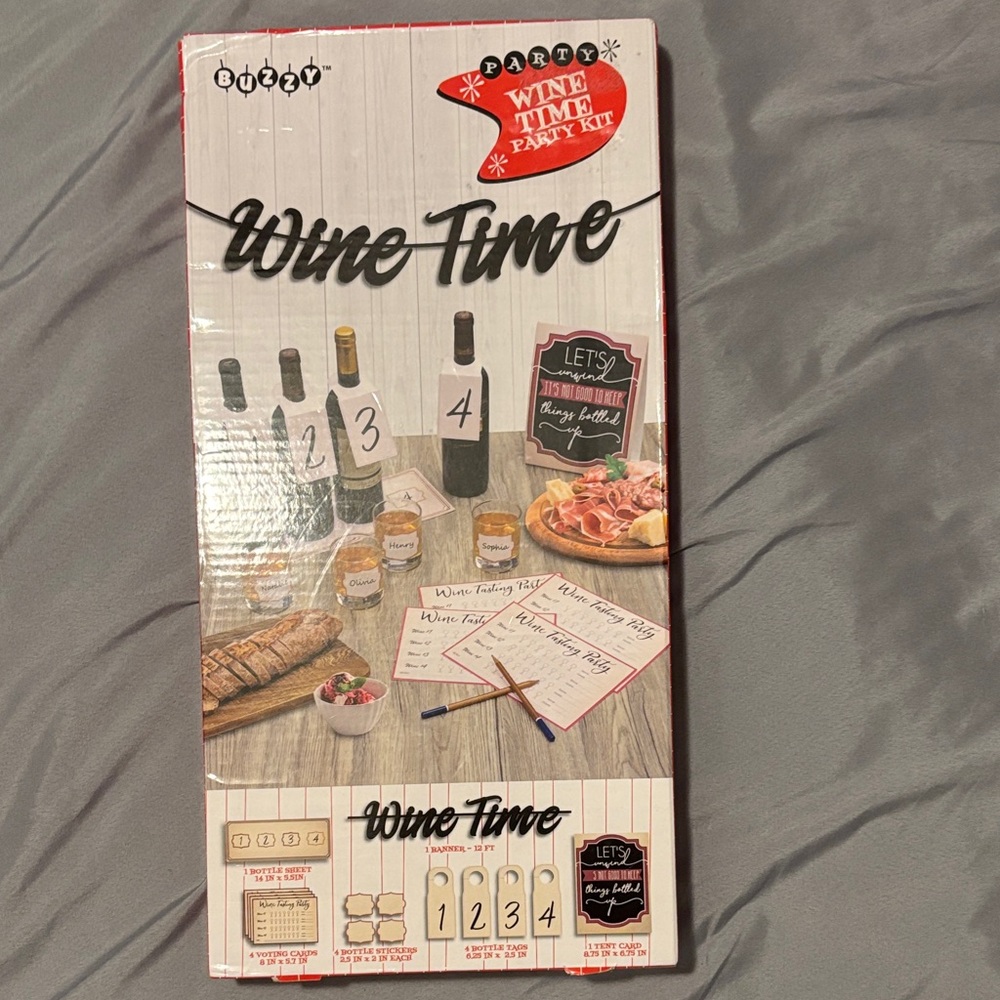 Wine Time Party Kit - Neutral & Black Accents